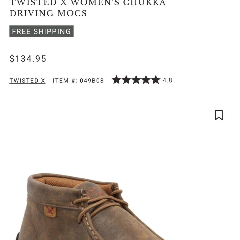 Twisted X Men's Brown Leather Chukka Boots